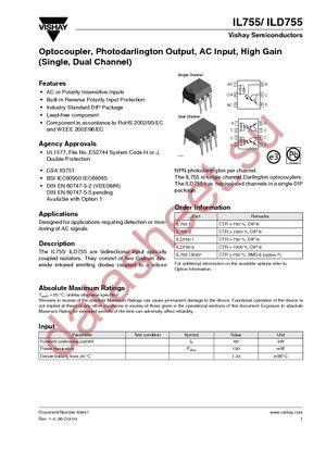 IL755-1 datasheet  